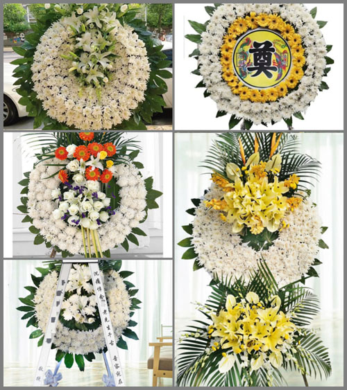湖北宜昌市夷陵区龙泉镇石花山村花圈速递